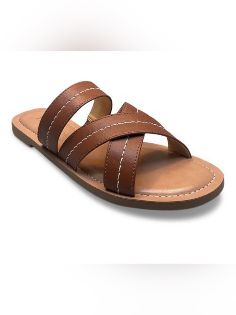 Jack Rogers Sara Stitch Brown Sandals